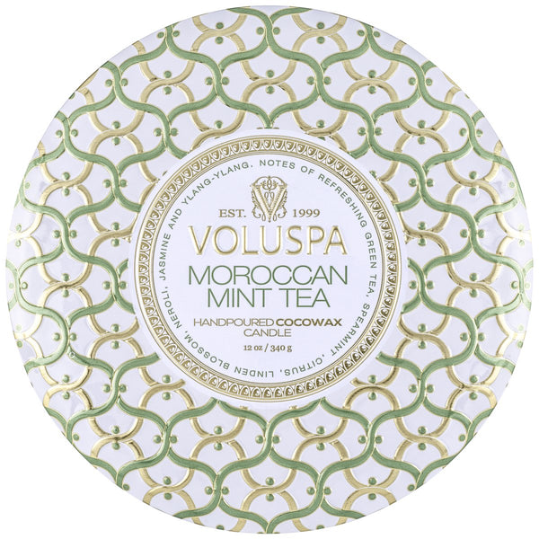 נר פח 3 פתיל - Moroccan Mint Tea