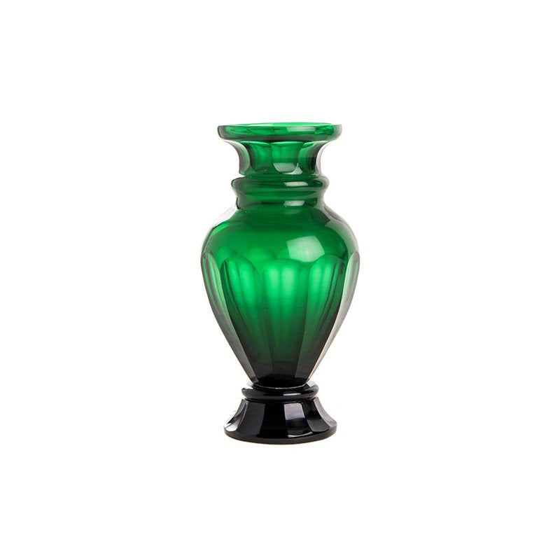 אגרטל זכוכית גביע  קטן  - ירוק אמרלד